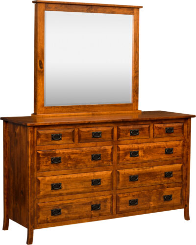 Custom Jaxon 10 Drawer Dresser with Mirror