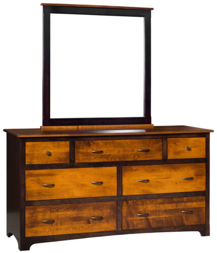 Custom Martoga 7 Drawer Dresser with Mirror
