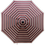 Market Umbrella Series with Tuscan Redwood Stripe