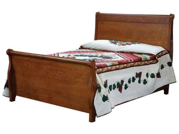 Amish Pierre High Footboard Bed