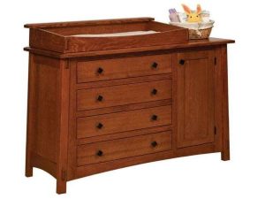 McCoy Style Crib Collection McCoy Four Drawer-One Door Changer Dresser