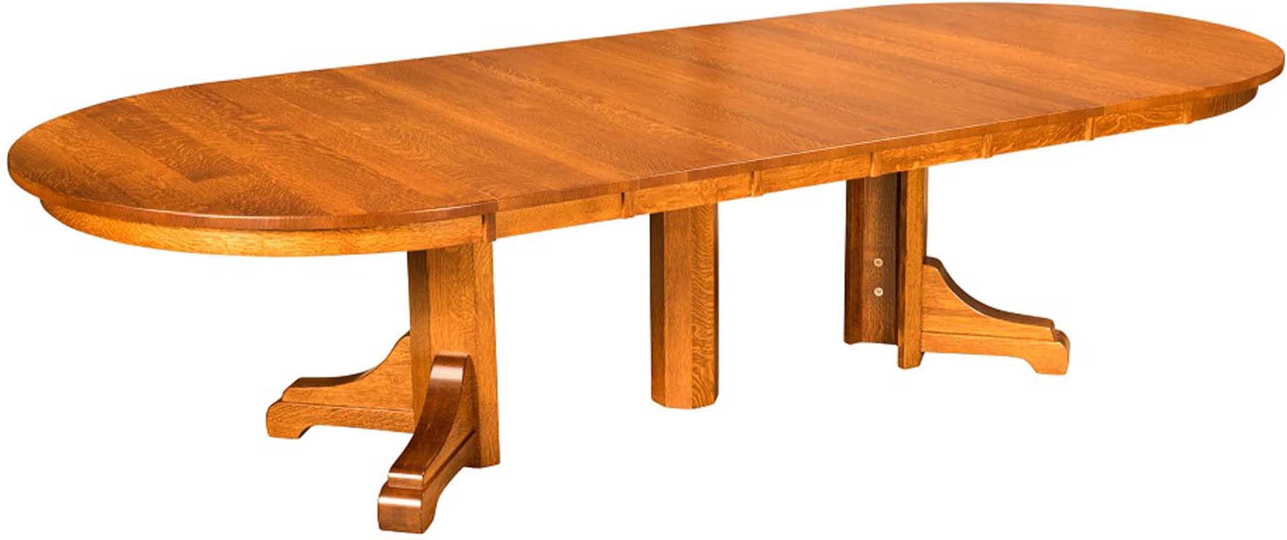 Amish Pedestal Dining Tables