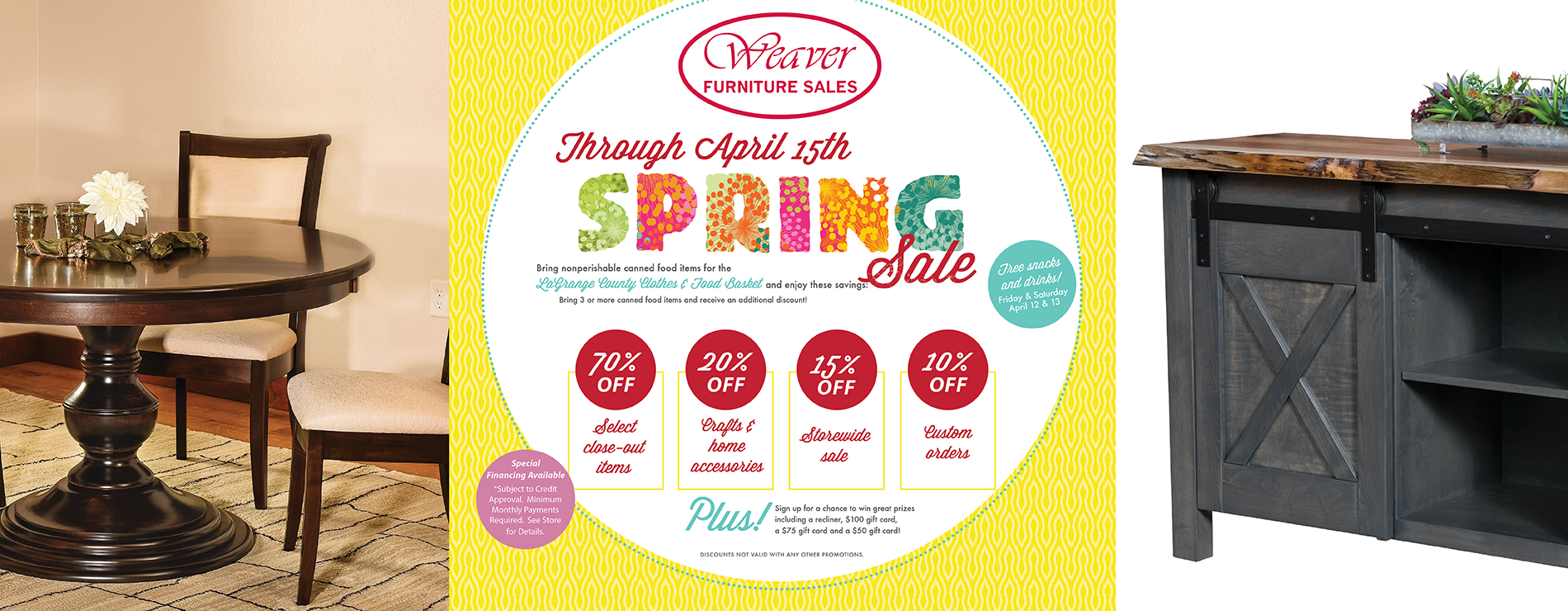 Weaver Spring Time Furniture Sale Weaver Furniture Sales