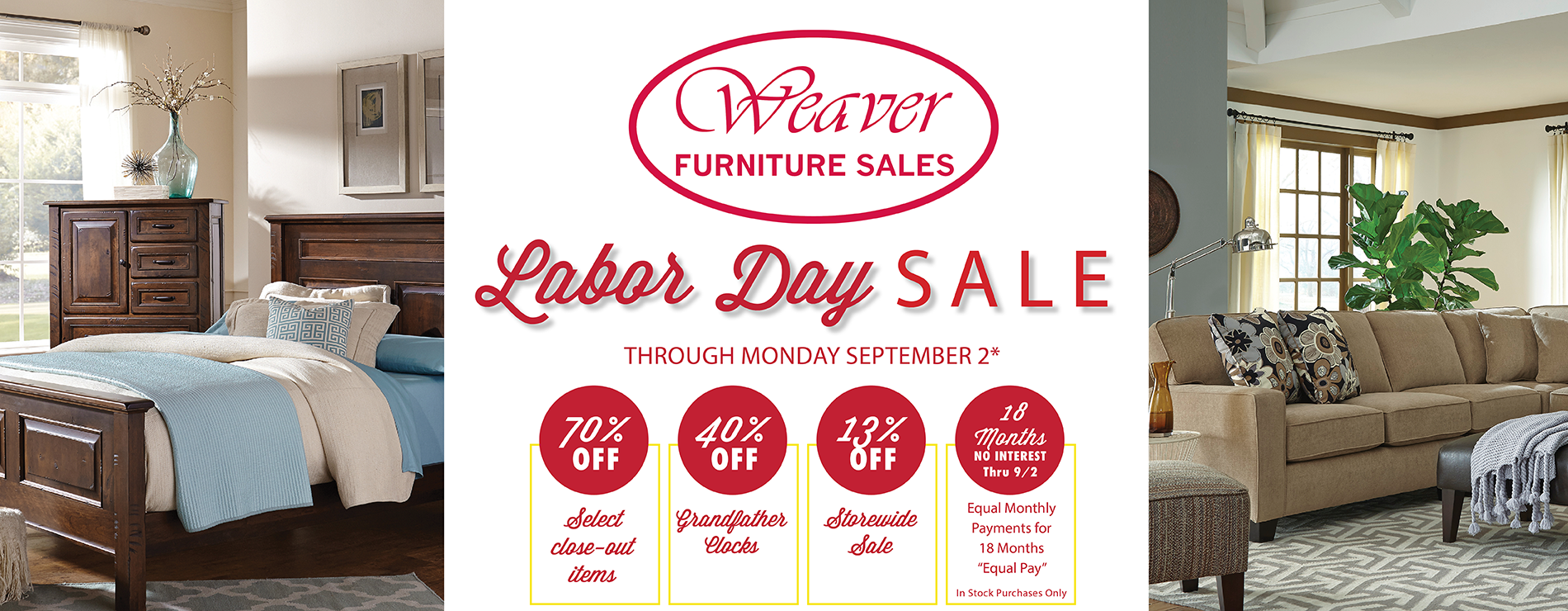 Weaver Labor Day Sale 13 Off Storewide Weaver Furniture Sales