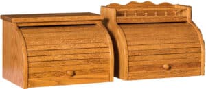 wooden bread box