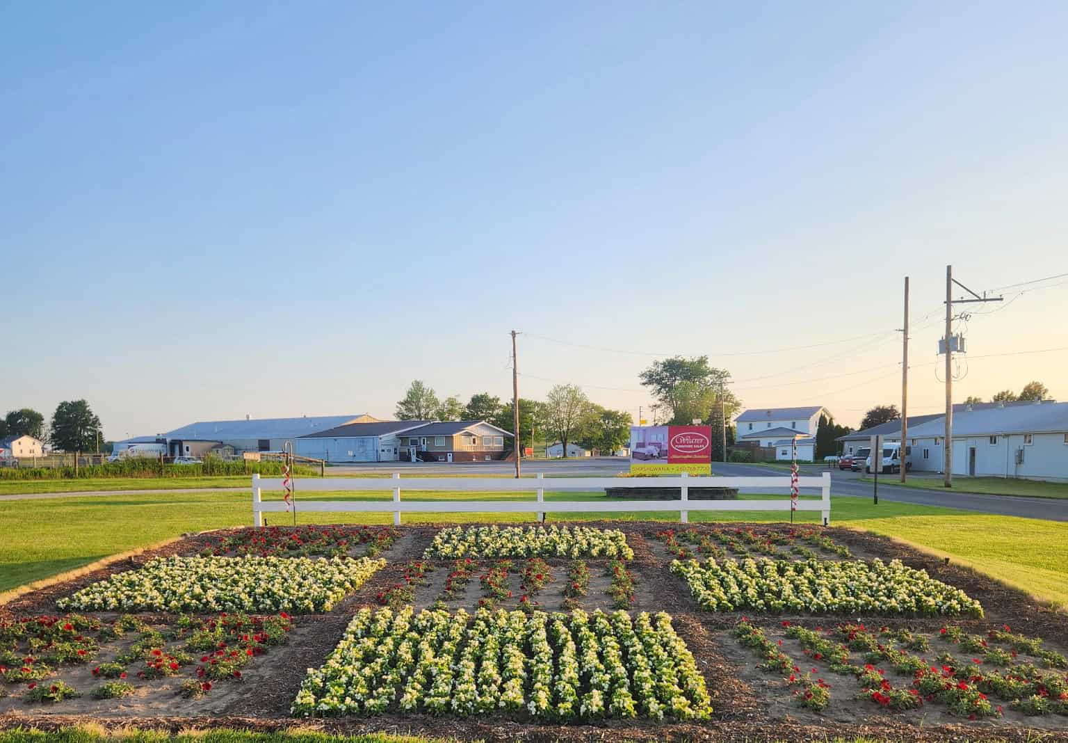 Shipshewana Nine Patch Quilt Garden at Weaver Furniture Sales