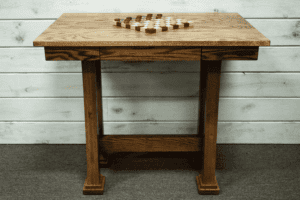 Custom Lander Pub Table with Checkers