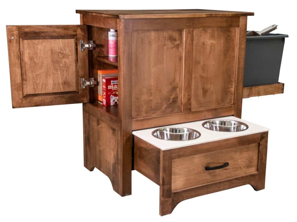 Custom Roseville Pet Dining Station